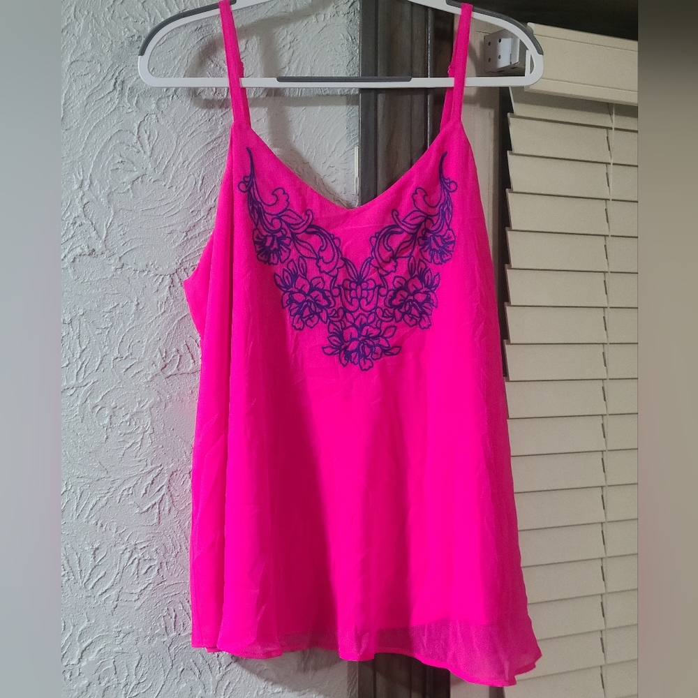 Torrid Sophie Chiffon Embroidered Swing Cami - Picture 6 of 16